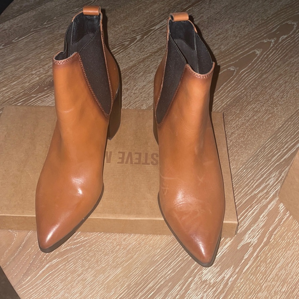 Steve Madden knoxi Cognac boots